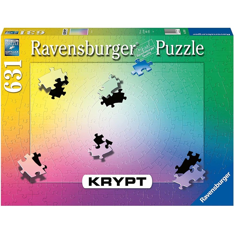 Ravensburger Krypt Gradient 631 Piece Jigsaw Puzzle For Adults - 16885 - Every Piece Is Unique, Softclick Technology Means Pieces Fit Together Perfectly