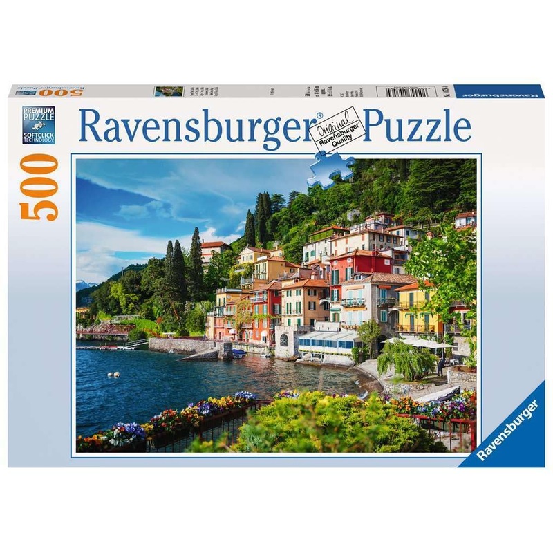 Ravensburger Lake Como, Italy 500 Piece Jigsaw Puzzle For Adults & For Kids Age 10 And Up
