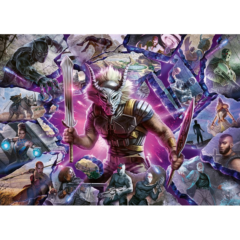 Ravensburger Marvel Villainous: Killmonger 1000 Piece Jigsaw Puzzle For Adults - 16906 - Every Piece Is Unique, Softclick Technology Means Pieces Fit Together Perfectly