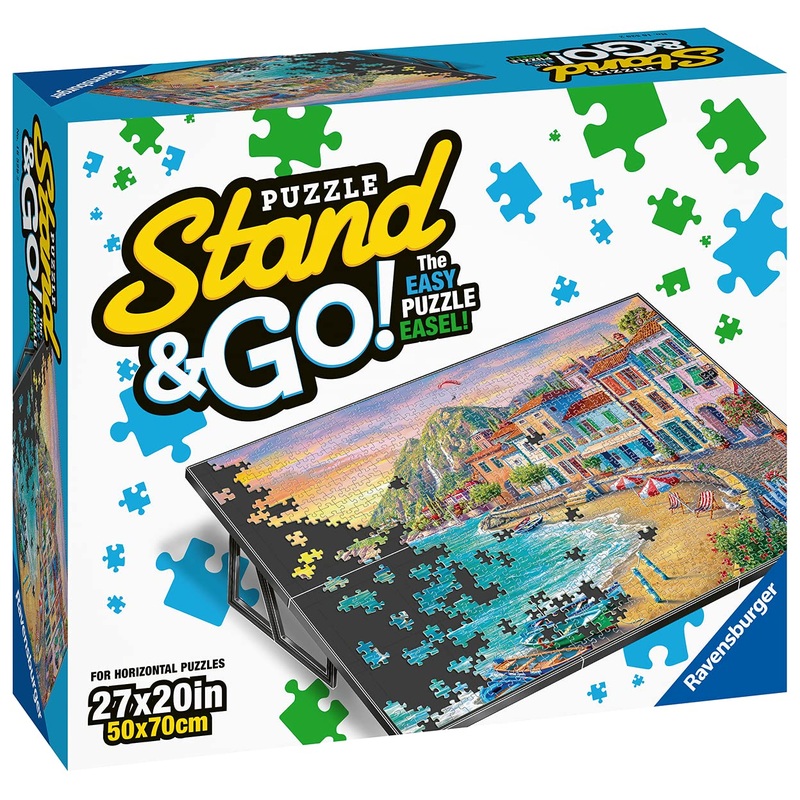 Ravensburger Portable Puzzle Stand - Ideal For Jigsaw Enthusiasts | Sturdy Construction | Supports Puzzles Up To 27 X 20 Inches | Sleek Black Design