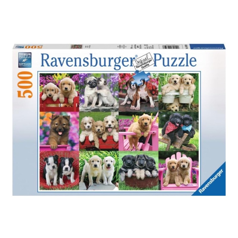 Ravensburger Puppy Pals Jigsaw Puzzle - 500 Unique Pieces | Softclick Technology Fun And Educational Toy For Kids And Adults | Fsc Certified Materials