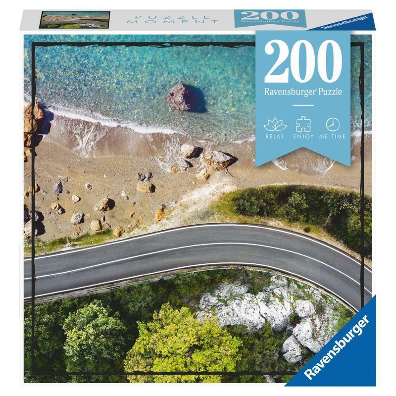 Ravensburger Puzzle Moment: Beach Road 200 Piece Jigsaw Puzzle For Adults - 13306 - Handcrafted Tooling, Made In Germany, Every Piece Fits Together Perfectly