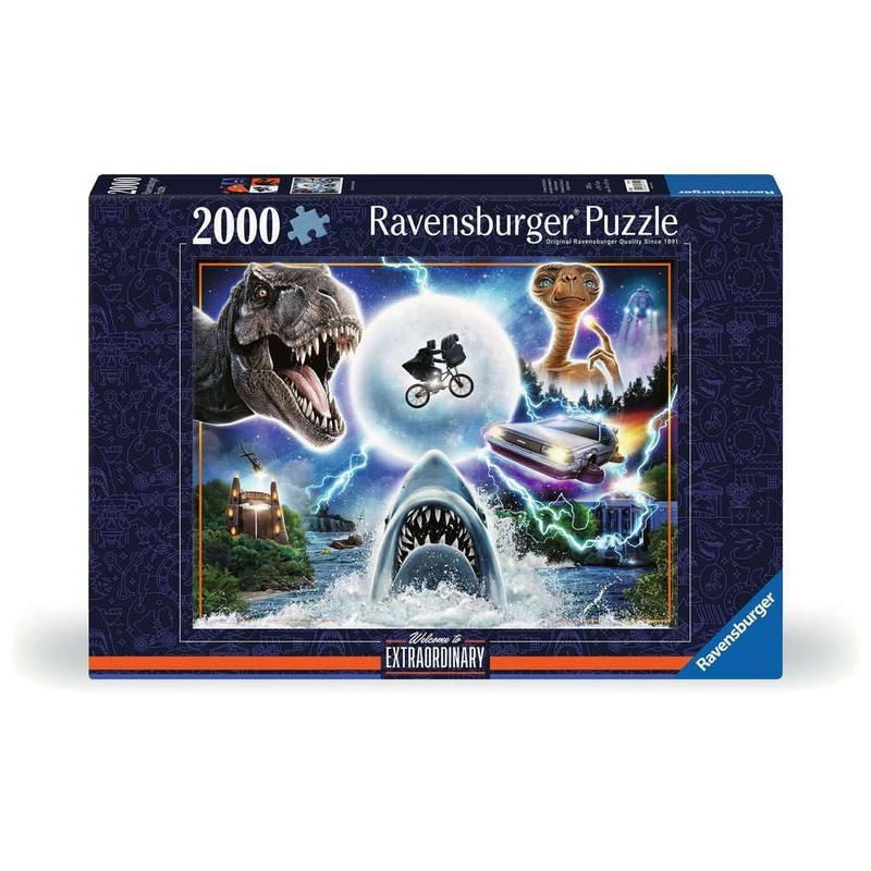 Ravensburger Universal Amblin Jigsaw Puzzle | 2000 Pieces Of Nostalgia | Unique, Softclick Technology, Durable Puzzle For Adults | 17152