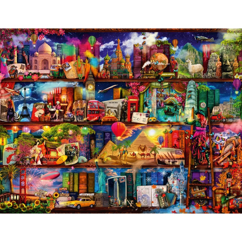 Ravensburger World Of Books Puzzle - 2000-Piece Jigsaw Game | Premium Quality Pieces | Anti-Glare Surface | Precision Fit | Great Gift For All Ages