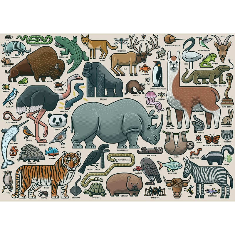 Ravensburger 'You Wild Animal' 1000 Piece Jigsaw Puzzle | Unique Artwork By Mario Zucca | Ideal For Adults And Kids | Fsc Certified