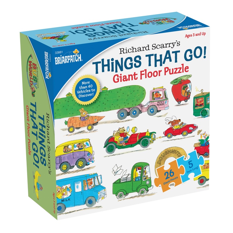 Richard Scarry Things That Go Seek And Find Giant Floor Puzzle, Learn By Finding Hidden Items From Four Classic Scenes From Richard ScarryS Bestselling Busytown Books, For Ages 3+