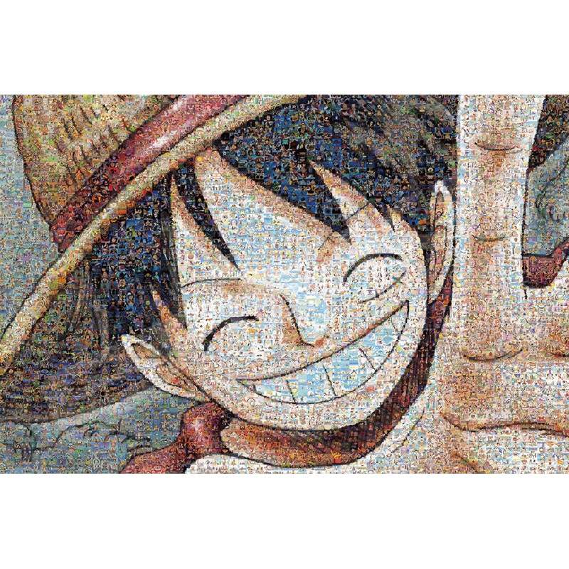 Ensky One Piece Mosaic Art 1000 Piece Jigsaw Puzzle (Luffy) (50X75Cm) (19.6 X 29.5 Inches)