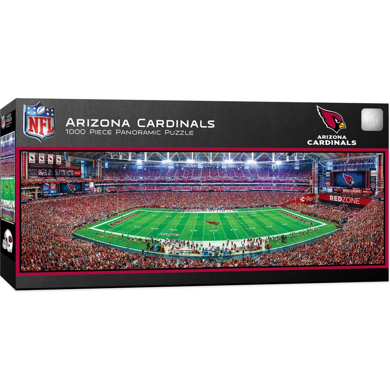 Masterpieces Nfl Arizona Cardinals Stadium Panoramic Jigsaw Puzzle, 1000 Pieces, Team Color
