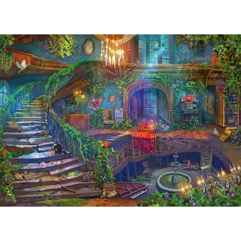 Ravensburger Abandoned Series: Hotel Vacancy 1000 Piece Jigsaw Puzzle For Adults - 12000486 - Handcrafted Tooling, Made In Germany, Every Piece Fits Together Perfectly