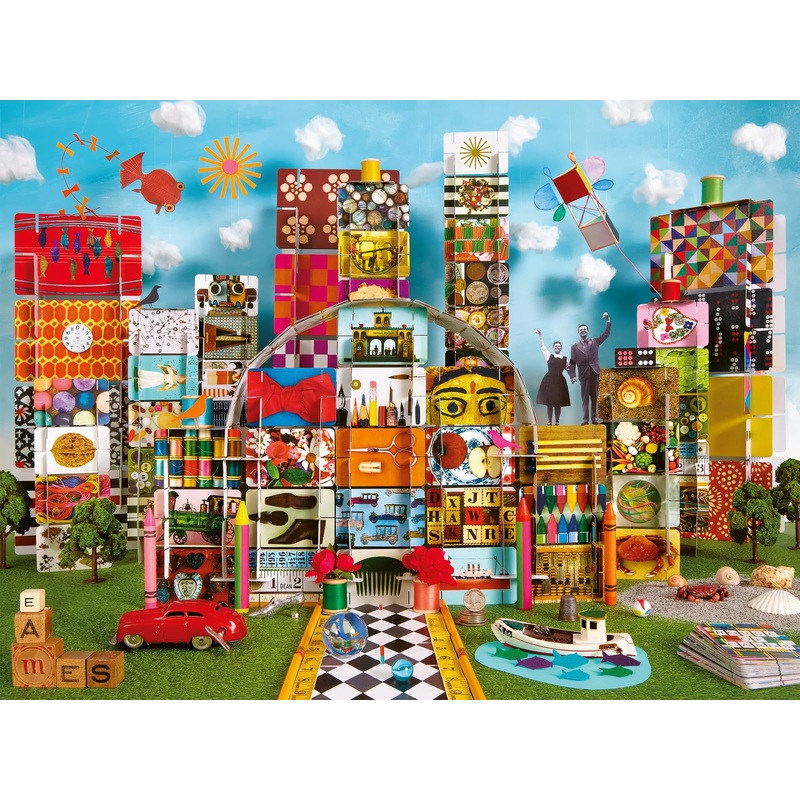 Ravensburger Eames House Of Cards Fantasy 1500 Piece Jigsaw Puzzle For Adults - 12000434 - Handcrafted Tooling, Made In Germany, Every Piece Fits Together Perfectly
