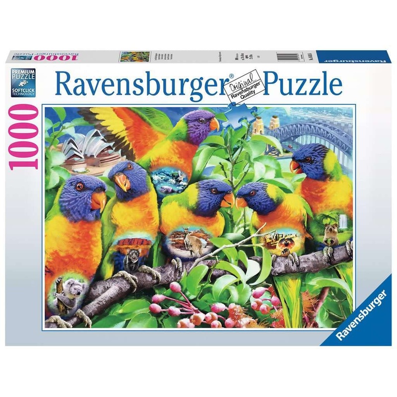 Ravensburger Land Of The Lorikeet 1000 Piece Jigsaw Puzzle For Adults - 16815 - Every Piece Is Unique, Softclick Technology Means Pieces Fit Together Perfectly