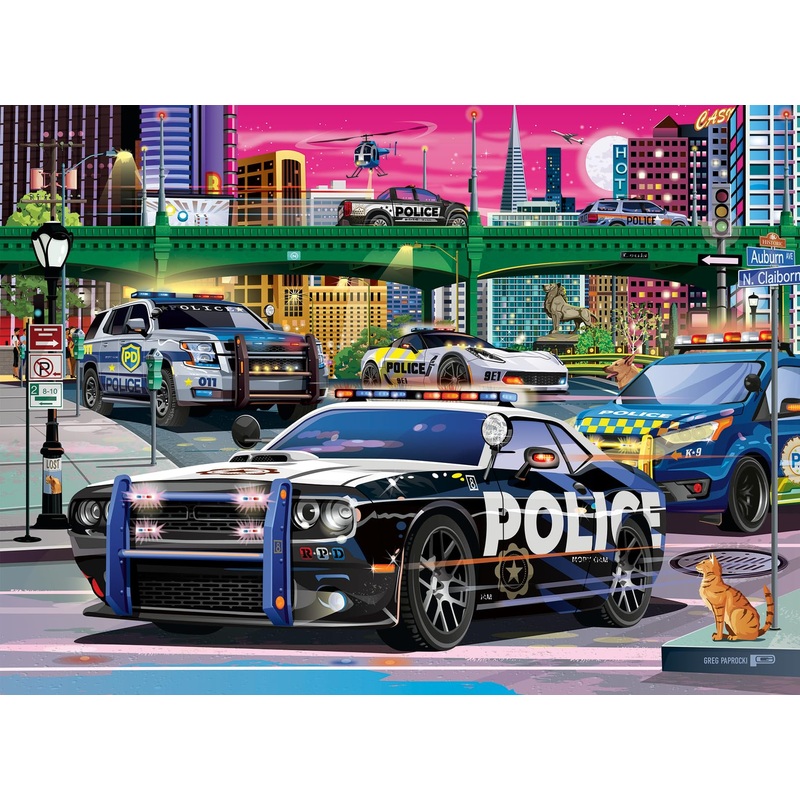 Ravensburger Police On Patrol 150 Xxl Piece Jigsaw Puzzle For Kids - Every Piece Is Unique, Pieces Fit Together Perfectly