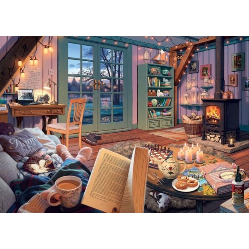 Ravensburger The Cosy Shed - 1000 Piece Version Of Cozy Retreat | Engaging Imagery | Perfect Interlocking Fit | Sustainable Materials | Ideal For Ages 14+