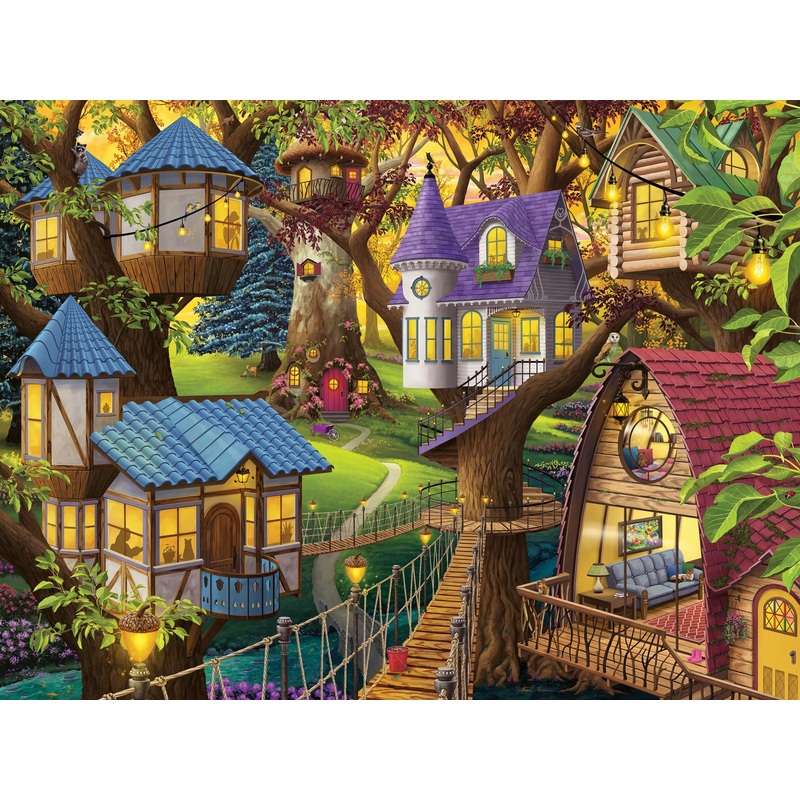 Ravensburger Twilight In The Treetops 1500 Piece Jigsaw Puzzle For Adults - 12001009 - Handcrafted Tooling, Made In Germany, Every Piece Fits Together Perfectly