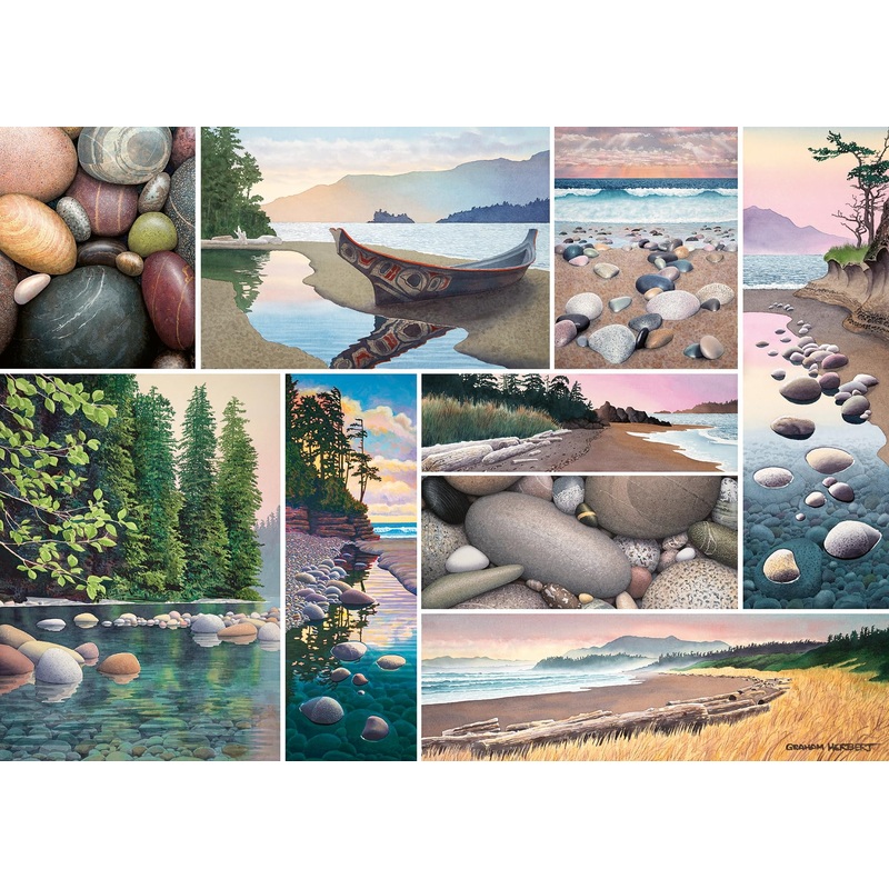 Ravensburger West Coast Tranquility 1000 Piece Jigsaw Puzzle For Adults - 12000631 - Handcrafted Tooling, Made In Germany, Every Piece Fits Together Perfectly