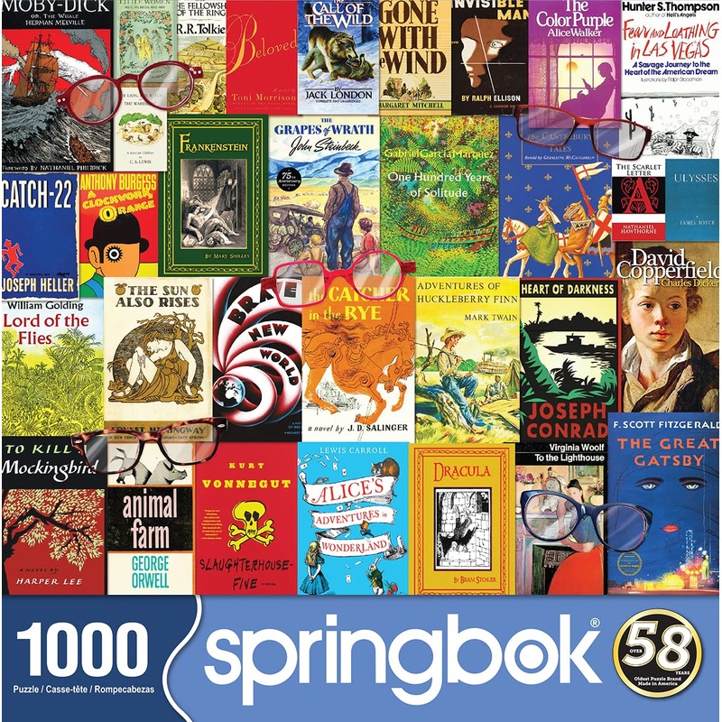 Springbok 1000 Piece Jigsaw Puzzle Nostalgic Novels - Made In Usa