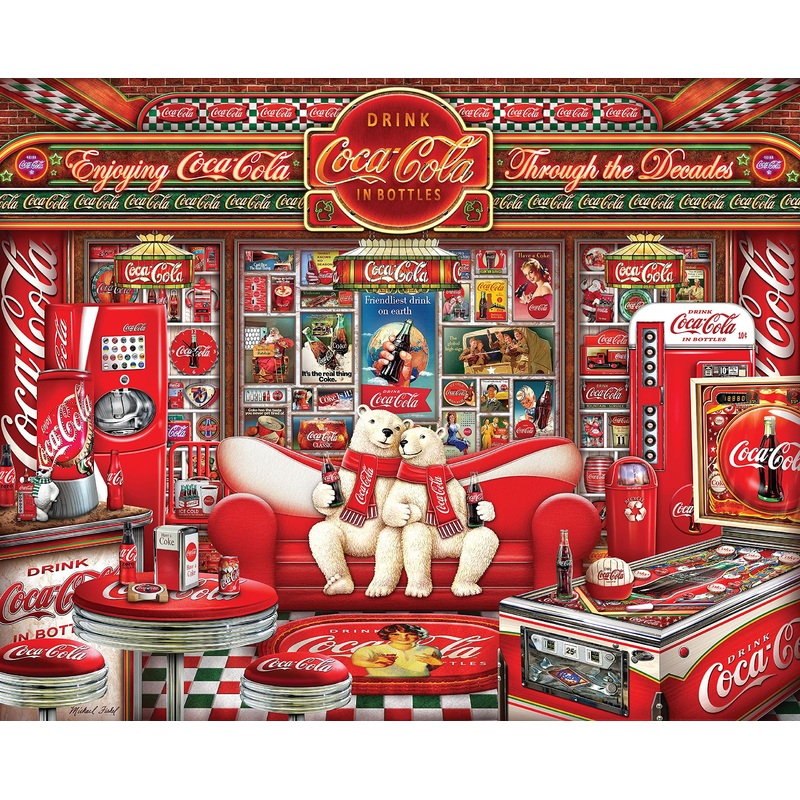 Springbok'S 1000 Piece Jigsaw Puzzle Coca Cola Decades - Made In Usa