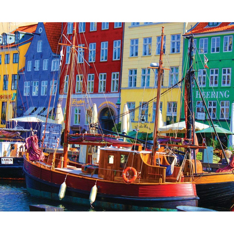 Springbok'S 1000 Piece Jigsaw Puzzle Copenhagen Waterfront - Made In Usa