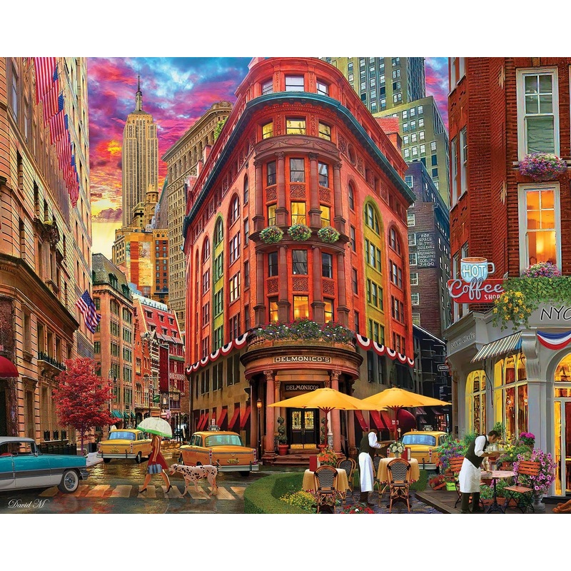 Springbok'S 1000 Piece Jigsaw Puzzle Nyc Street - Made In Usa