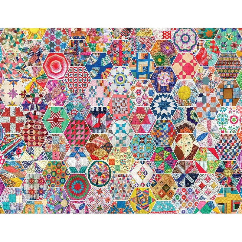 Springbok'S 500 Piece Jigsaw Puzzle Crazy Quilts - Made In Usa