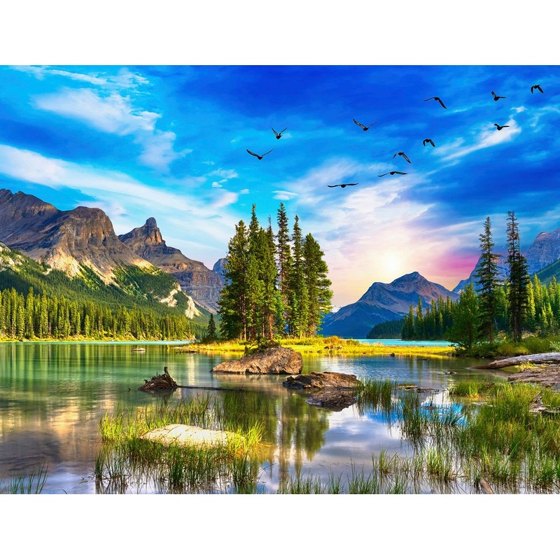 Springbok'S 500 Piece Jigsaw Puzzle Spirit Island - Made In Usa