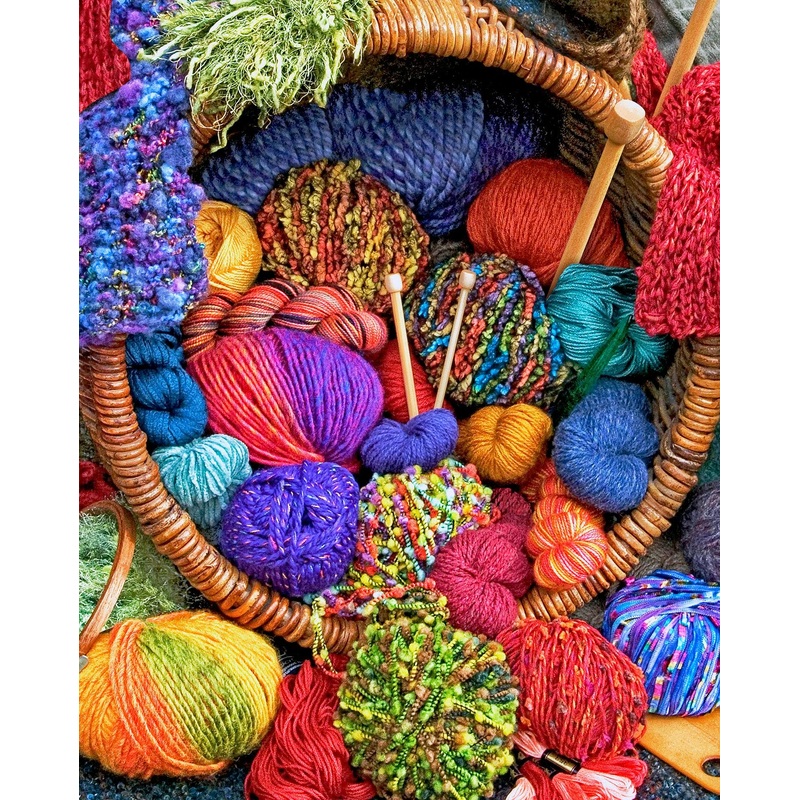 Springbok'S 500 Piece Jigsaw Puzzle Yarn Cornucopia- Made In Usa