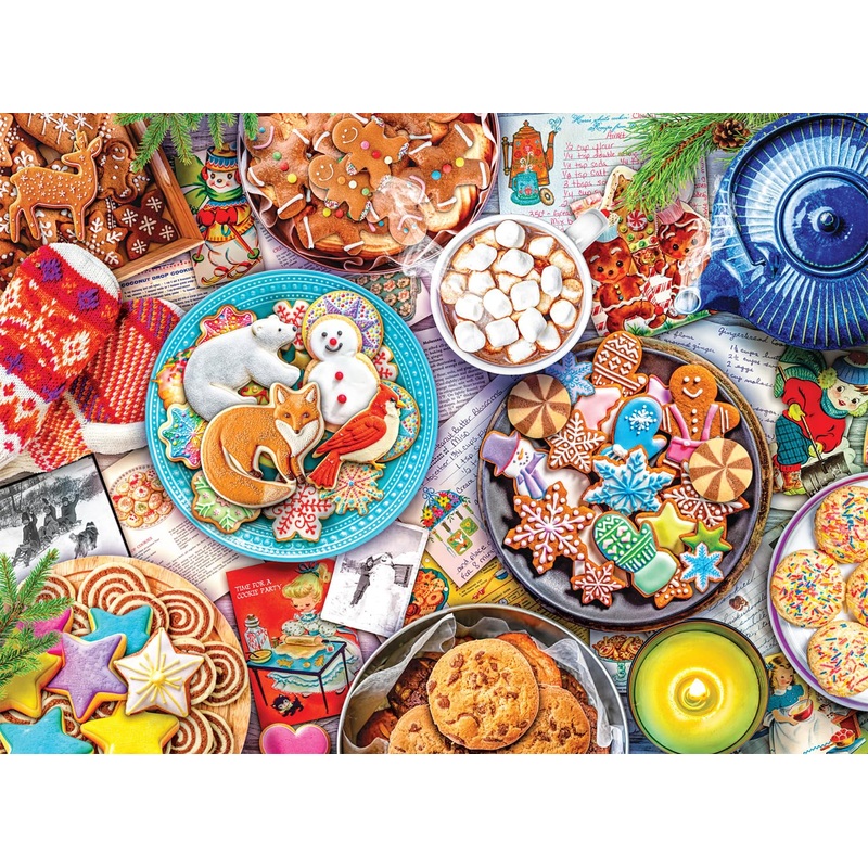 Buffalo Games - Aimee Stewart - Cookies And Cocoa - 1000 Piece Jigsaw Puzzle For Adults Challenging Puzzle Perfect For Game Nights - 1000 Piece Finished Size Is 26.75 X 19.75, Large