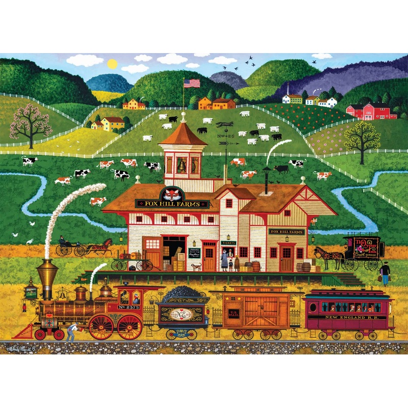 Buffalo Games - Charles Wysocki - Fox Hill Farms - 1000 Piece Jigsaw Puzzle