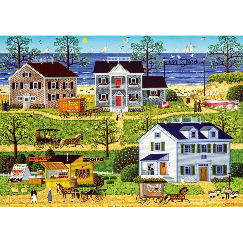 Buffalo Games - Charles Wysocki - Gull'S Nest - 500 Piece Jigsaw Puzzle For Adults -Challenging Puzzle Perfect For Game Nights - Finished Size Is 21.25 X 15.00