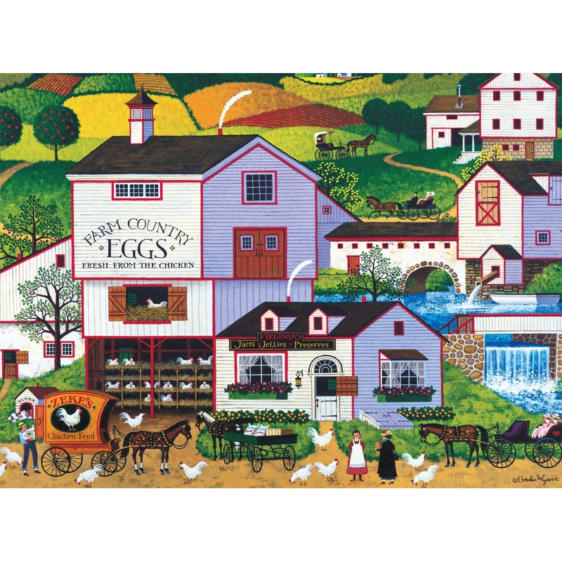 Buffalo Games - Charles Wysocki - Virginias Nest - 1000 Piece Jigsaw Puzzle For Adults Challenging Puzzle Perfect For Game Nights - Finished Size Is 26.75 X 19.75