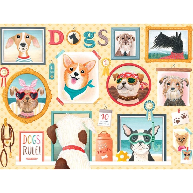 Buffalo Games - Dogs Rule - 750 Piece Jigsaw Puzzle For Adults Challenging Puzzle Perfect For Game Nights - 750 Piece Finished Size Is 24.00 X 18.00