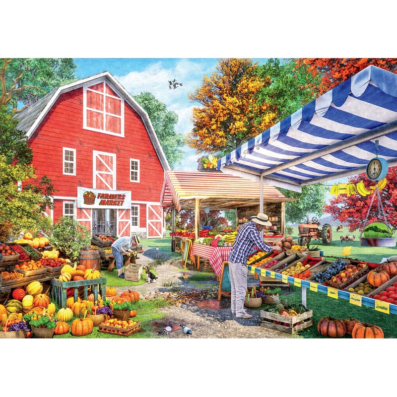 Buffalo Games - Dominic Davison - Grandpa'S Farm Market - 500 Piece Jigsaw Puzzle For Adults Challenging Puzzle Perfect For Game Nights - Finished Puzzle Size Is 21.25 X 15.00