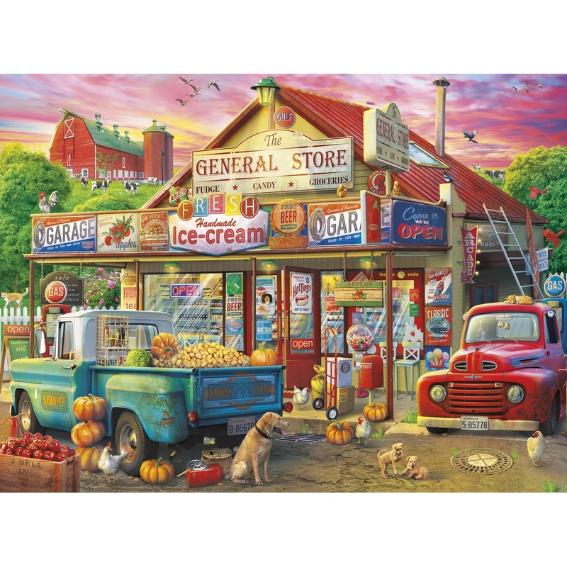 Buffalo Games - Eduard - Country Store - 1000 Piece Jigsaw Puzzle For Adults Challenging Puzzle Perfect For Game Nights - Finished Puzzle Size Is 26.75 X 19.75
