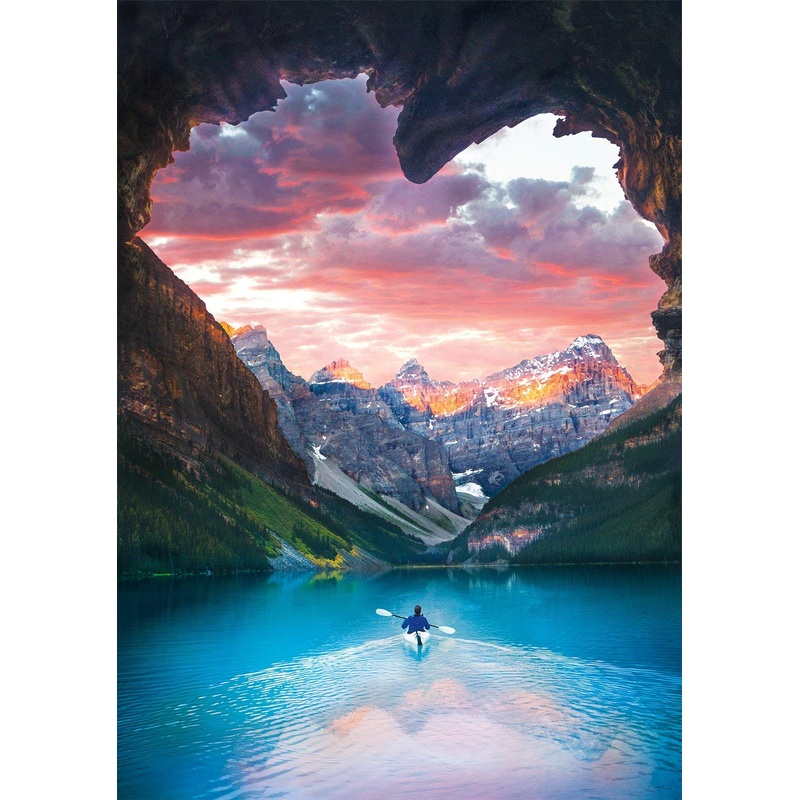 Buffalo Games - Follow Your Heart - 500 Piece Jigsaw Puzzle Blue,Brown,Orange,Pink, 21.25'L X 15'W