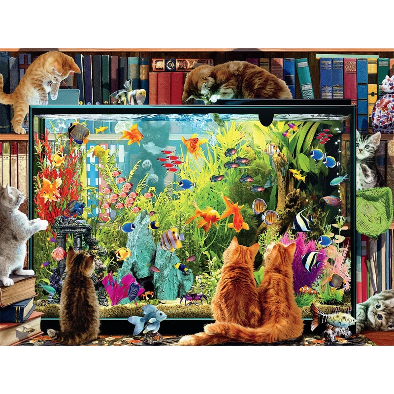 Buffalo Games - Garry Walton - Kitten Distraction - 750 Piece Jigsaw Puzzle For Adults Challenging Puzzle Perfect For Game Nights - Finished Size Is 24.00 X 18.00