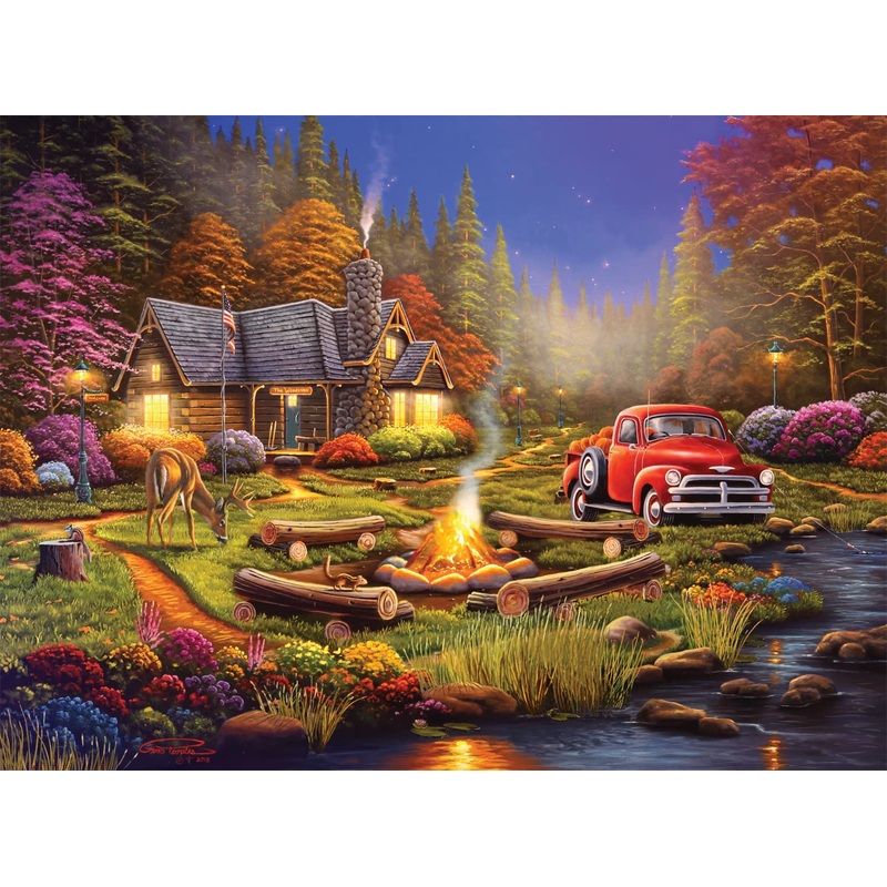 Buffalo Games - Geno Peoples - The Woodsmen - 1000 Piece Jigsaw Puzzle For Adults -Challenging Puzzle Perfect For Game Nights - Finished Size Is 26.75 X 19.75