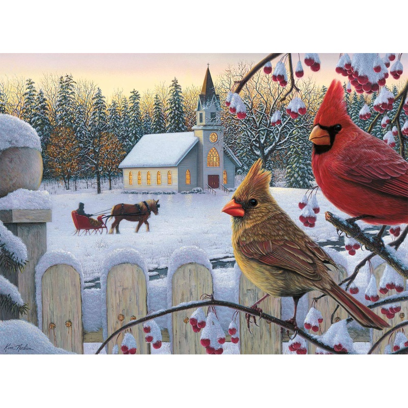 Buffalo Games - Kim Norlien - White Crimson Morning - 1000 Piece Jigsaw Puzzle For Adults Challenging Puzzle Perfect For Game Nights - Finished Size Is 26.75 X 19.75