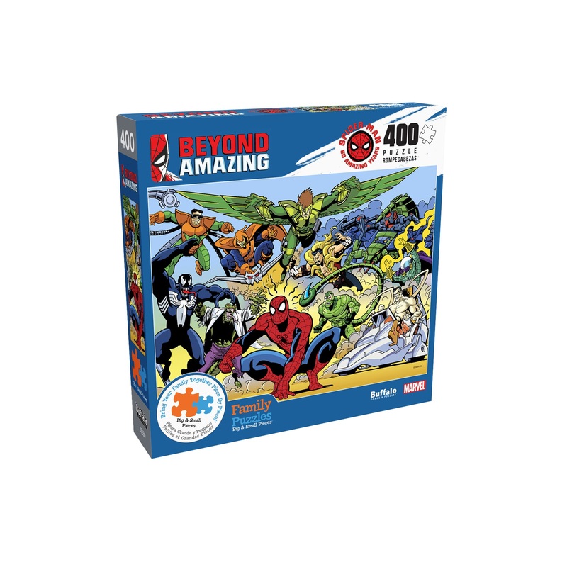 Buffalo Games - Marvel - Spider-Sense - 400 Piece Jigsaw Puzzle For Families - Challenging Puzzle Perfect For Game Nights - Finished Puzzle Size Is 21.25 X 15.00