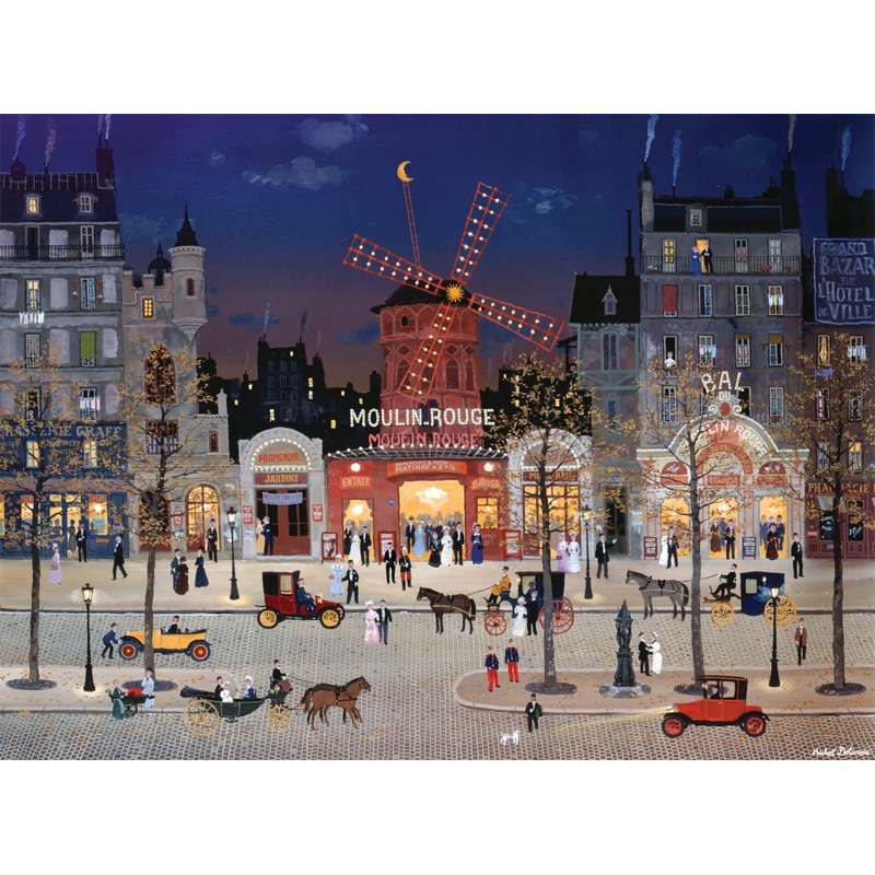 Buffalo Games - Michel Delacroix - Le Moulin Rouge - 1000 Piece Jigsaw Puzzle