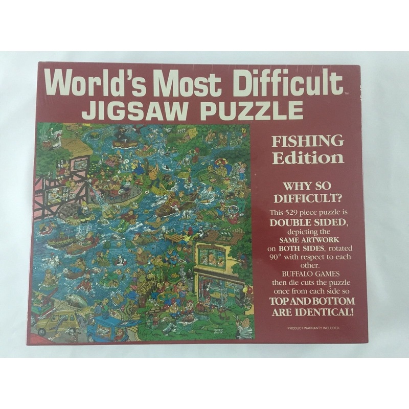 Buffalo Games Worlds Most Difficult Jigsaw Puzzle Fishing 529 Pieces