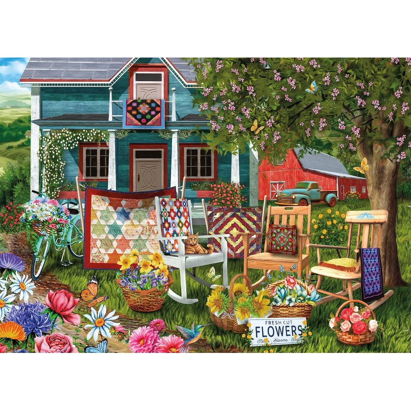 Ceaco - Colorful Quilts - 1000 Piece Jigsaw Puzzle