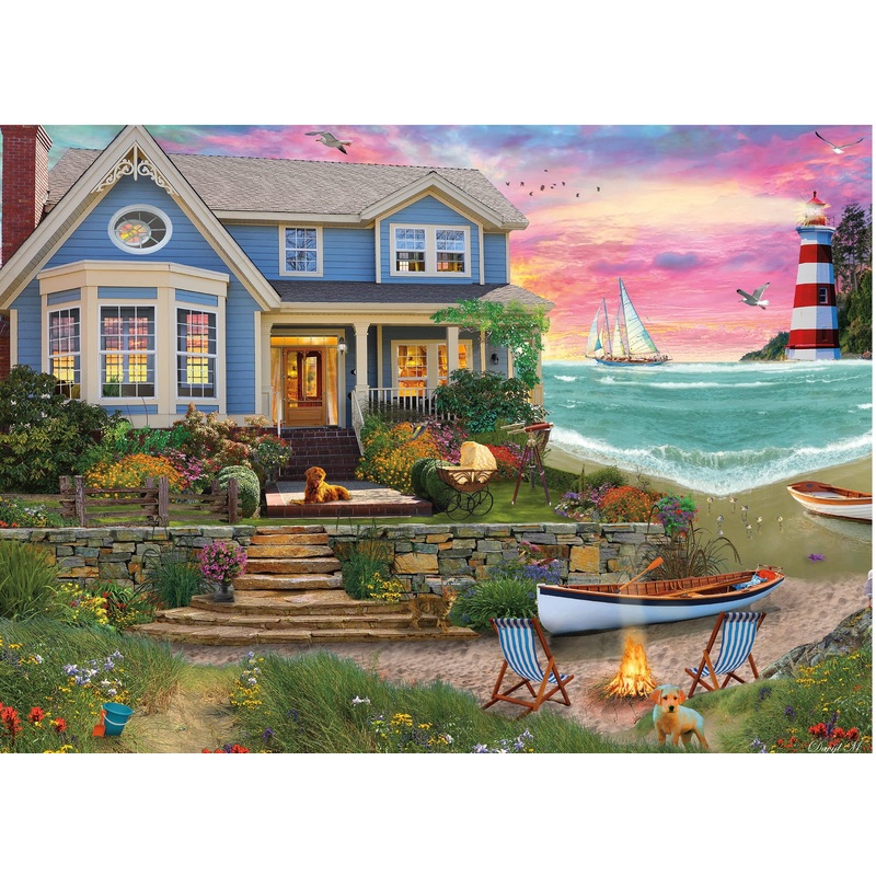 Ceaco - David Maclean - Heart Beach - 1000 Piece Jigsaw Puzzle