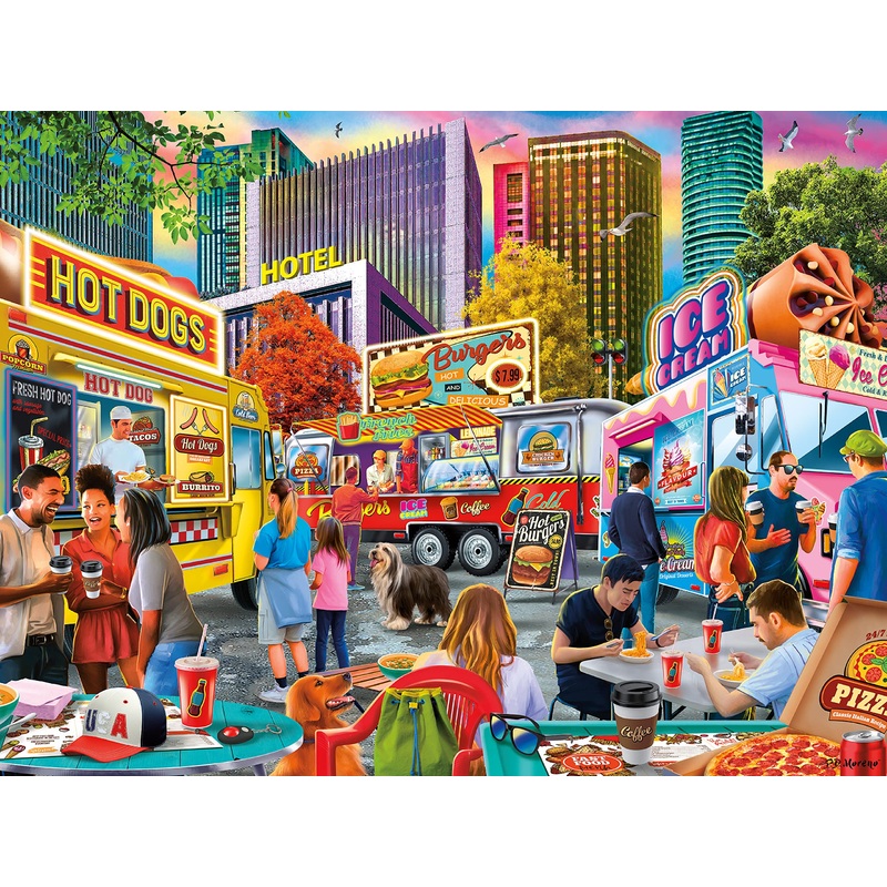 Ceaco - Pd Moreno - Food Truck Festival - 500 Piece Jigsaw Puzzle