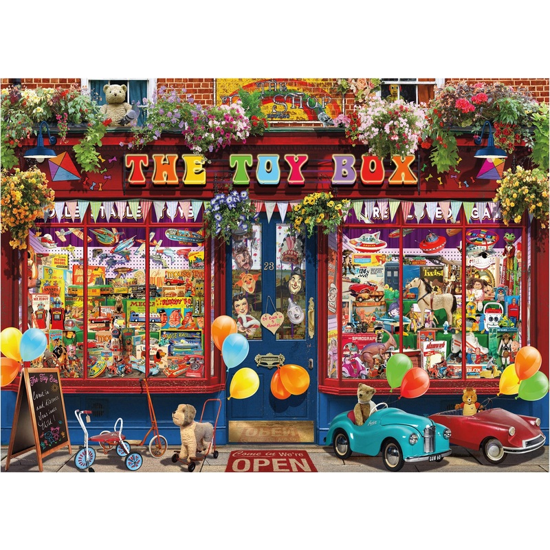 Ceaco - Shop Windows - Toy Box - 1000 Piece Jigsaw Puzzle, 26.6 X 19