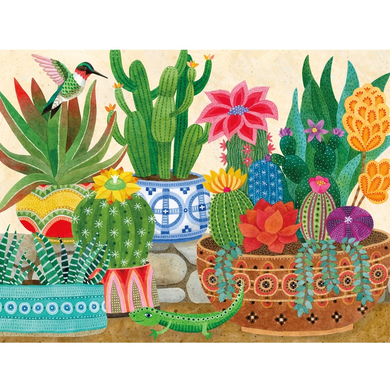 Ceaco - Succulents Collection - Stephanie'S Succulents - 300 Piece Oversized Jigsaw Puzzle