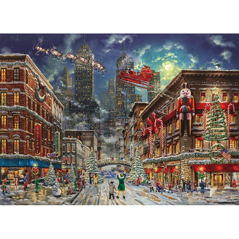 Ceaco - Thomas Kinkade Christmas - Elf - 1000 Piece Jigsaw Puzzle, 8' L X 8' W