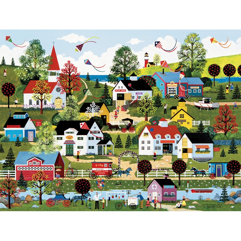 Jane Wooster Scott - On The Summer Wind Puzzle - 550 Pieces