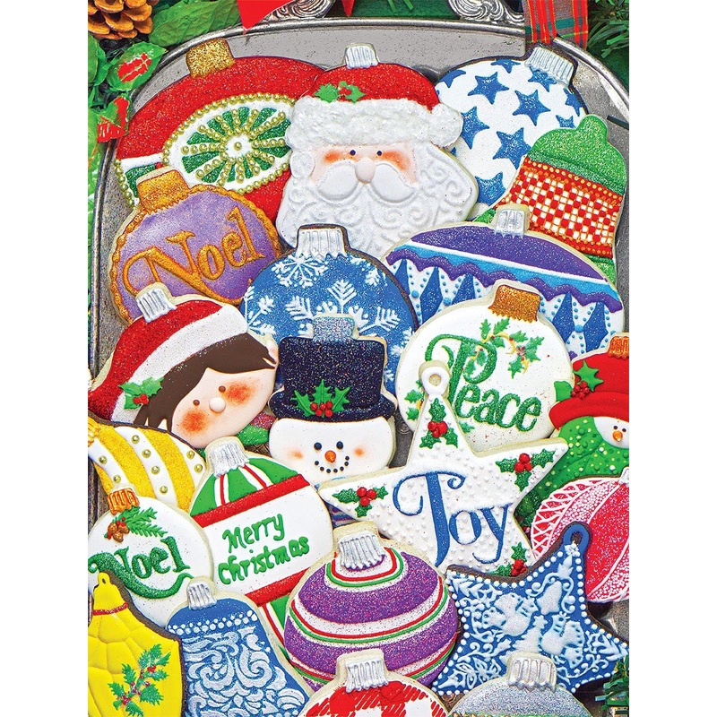 Springbok'S 500 Piece Jigsaw Puzzle Christmas Ornament Cookies - Made In Usa
