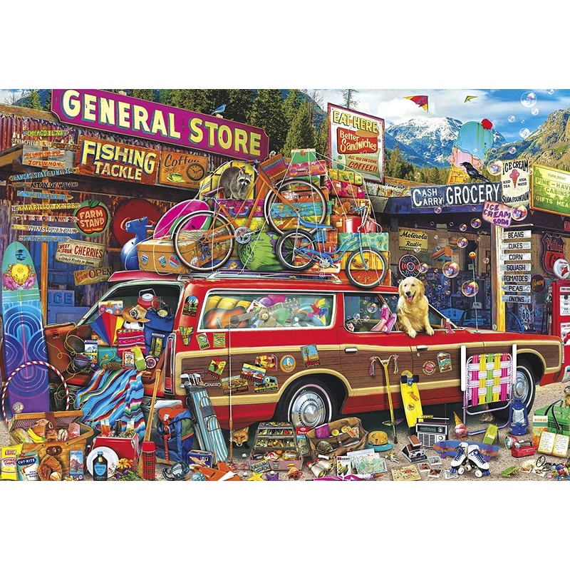 Buffalo Games - Aimee Stewart - Family Vacation - 2000 Piece Jigsaw Puzzle For 168 Months To 1200 Months