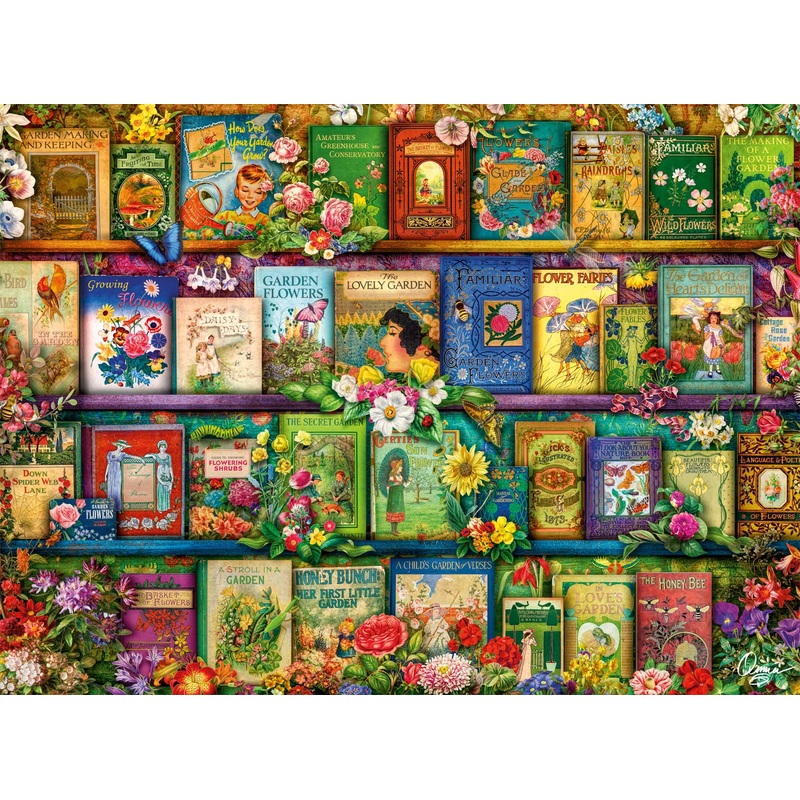 Buffalo Games - Aimee Stewart - Vintage Summer Books - 1000 Piece Jigsaw Puzzle For Adults -Challenging Puzzle Perfect For Game Nights - Finished Size Is 26.75 X 19.75